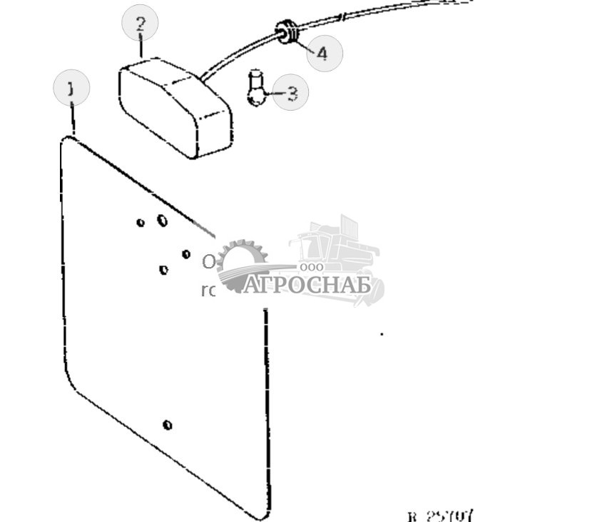 License Plate And Light 